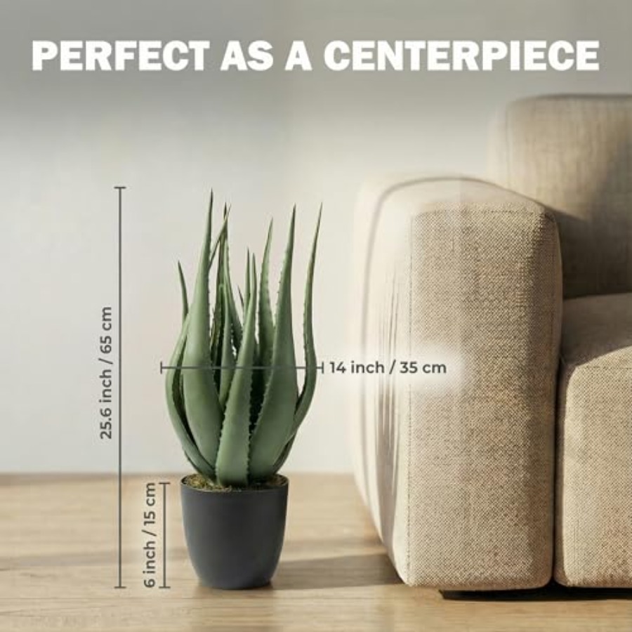 Large Potted Artificial Aloe V - Aloe Vera Pot incelemesi ve fiyatı