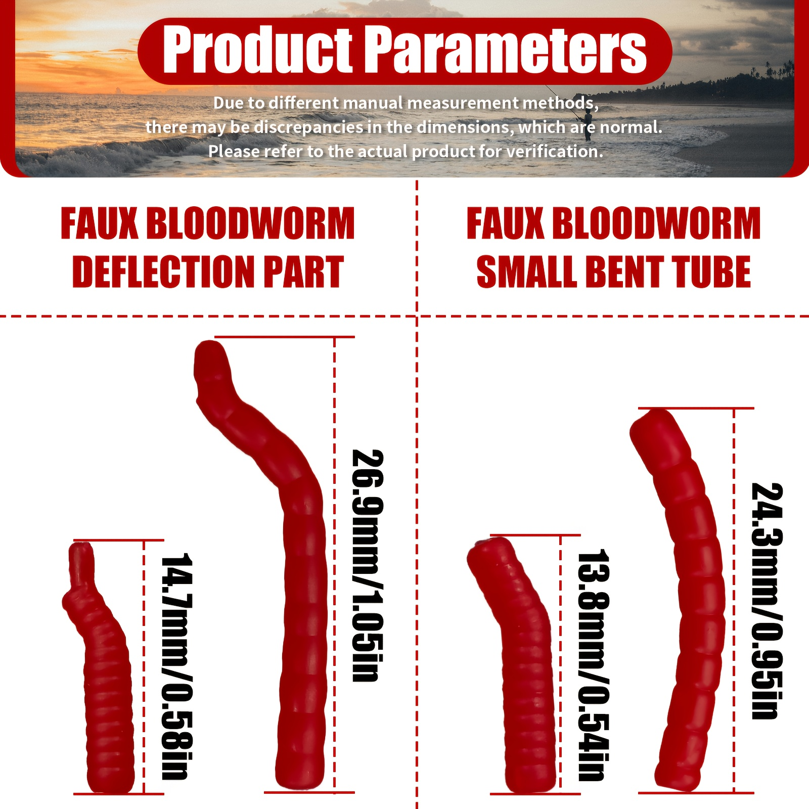 Red Artificial Bloodworm Hook  - Aglaonema Red incelemesi ve fiyatı