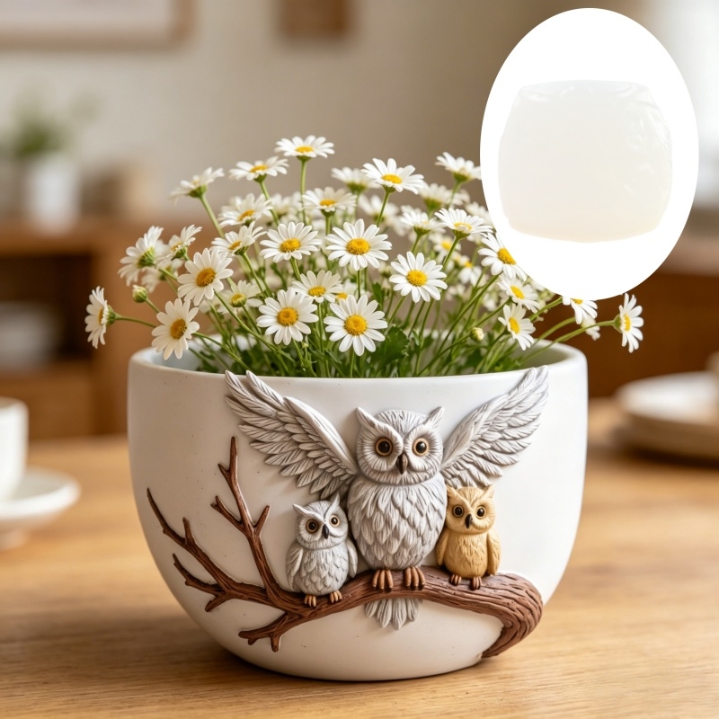 The owl standing on the branch - Echeveria Succulent incelemesi ve fiyatı