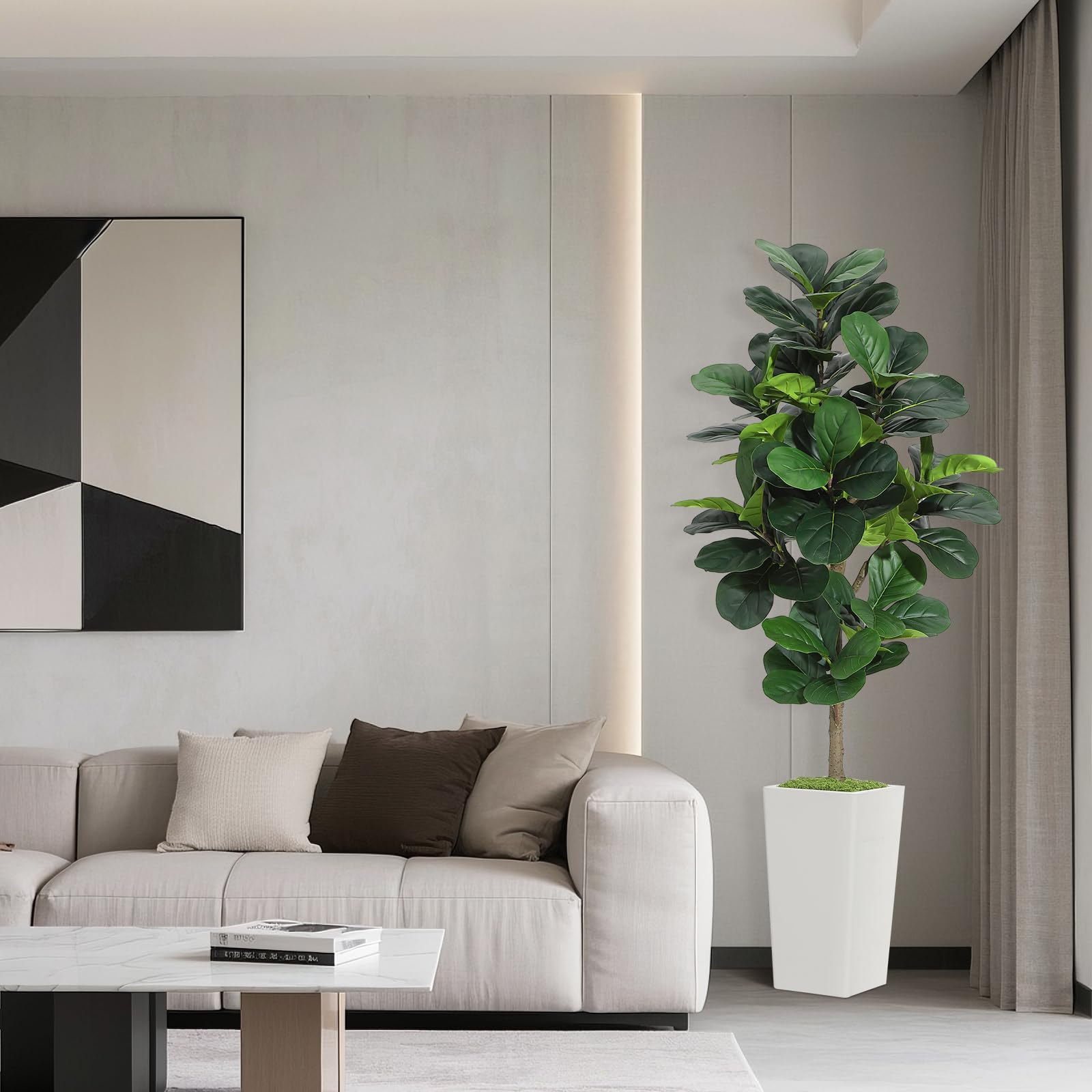 Artificial Fiddle Leaf Fig Tre - Ficus Lyrata Tree incelemesi ve fiyatı
