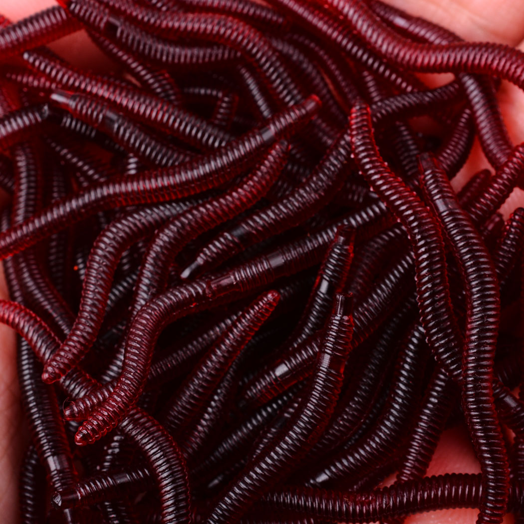 50pcs Lifelike Red Worm Soft L - Aglaonema Red incelemesi ve fiyatı