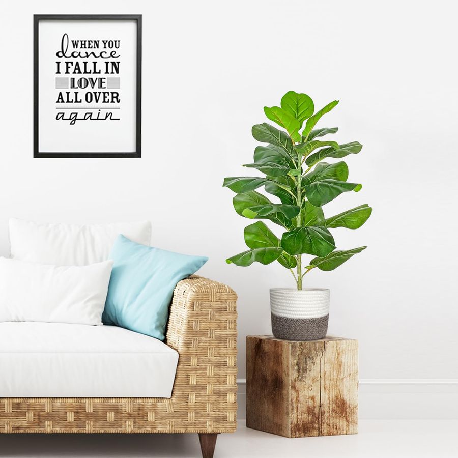 Artificial Fiddle Leaf Fig Tre - Ficus Lyrata Tree incelemesi ve fiyatı