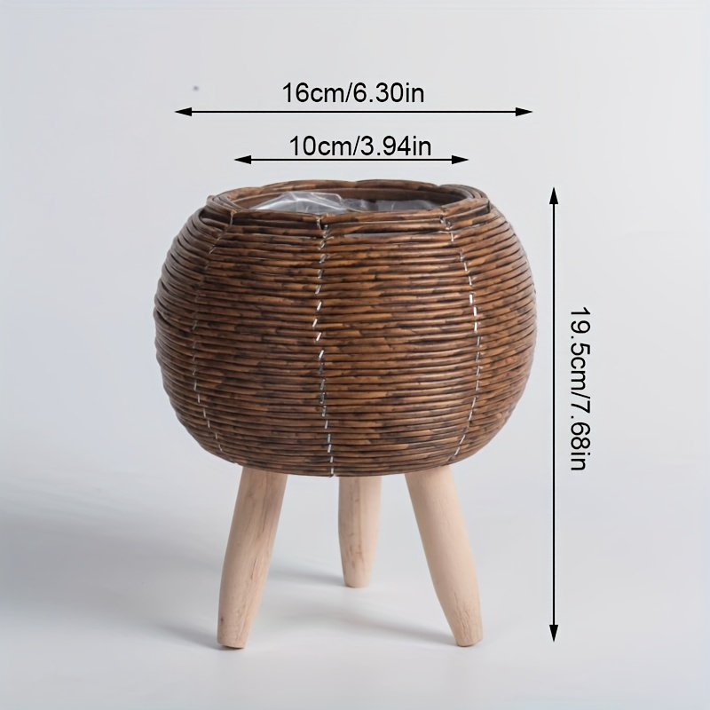 Charming Rustic Rattan Planter - Aloe Vera Pot incelemesi ve fiyatı