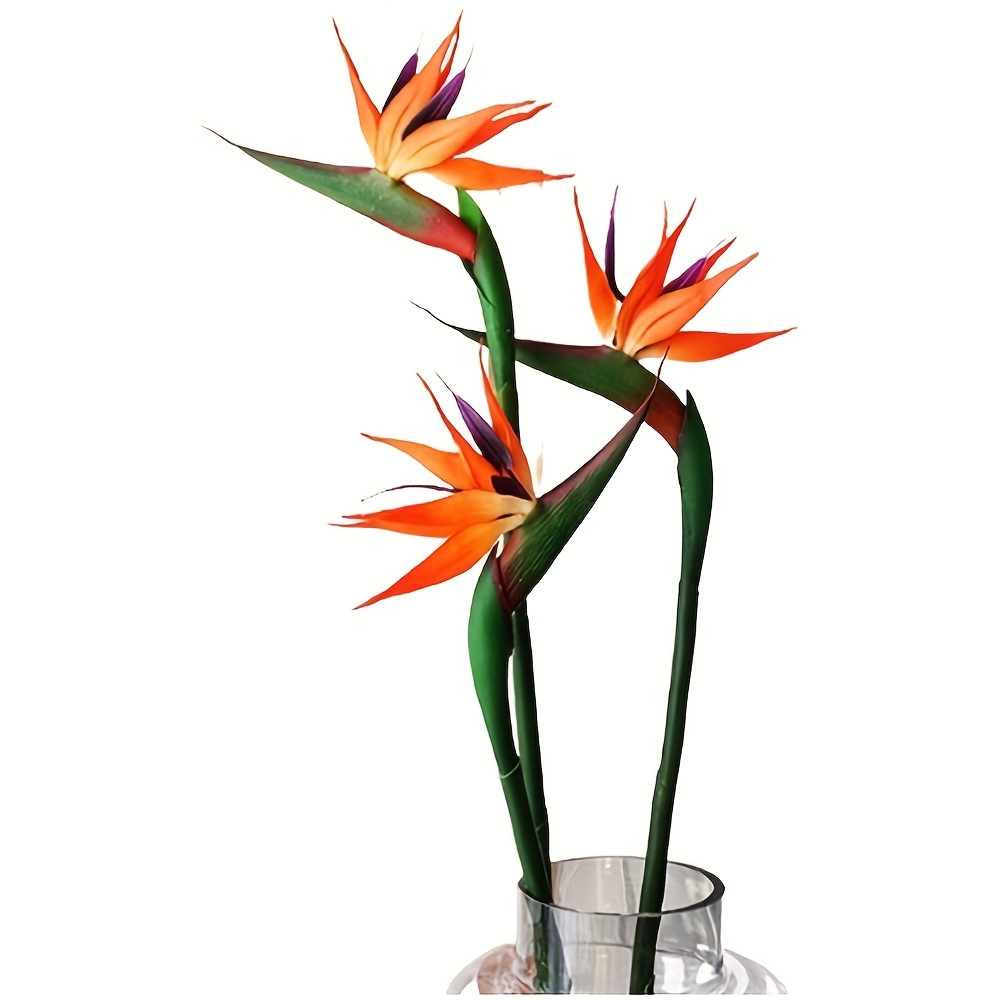 3Pcs Artificial Heaven Bird Fl - Bird Paradise Strelitzia incelemesi ve fiyatı