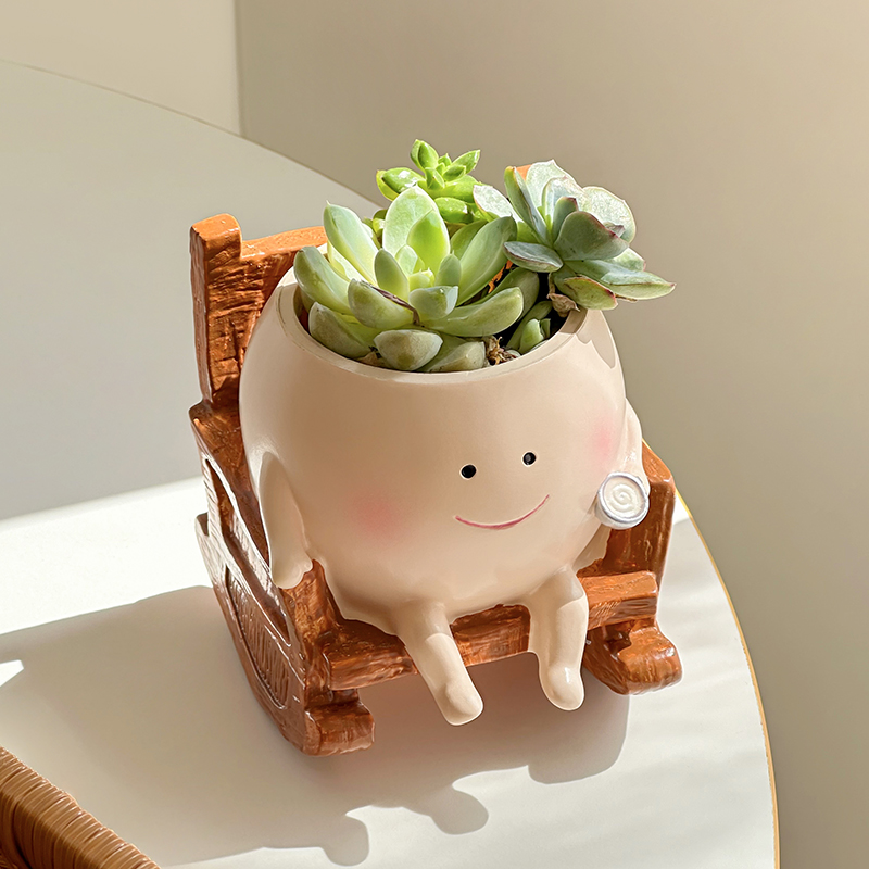 Stylish Cute Cartoon Ghost Res - Echeveria Succulent incelemesi ve fiyatı