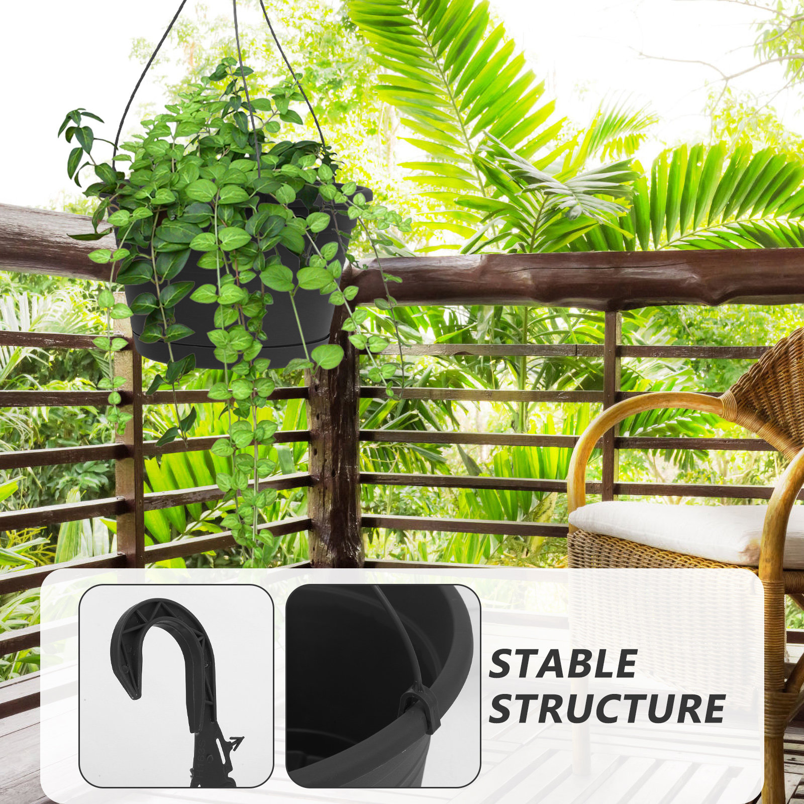 1Pcs Hanging Flowerpot Plastic - Spider Plant Hanging incelemesi ve fiyatı