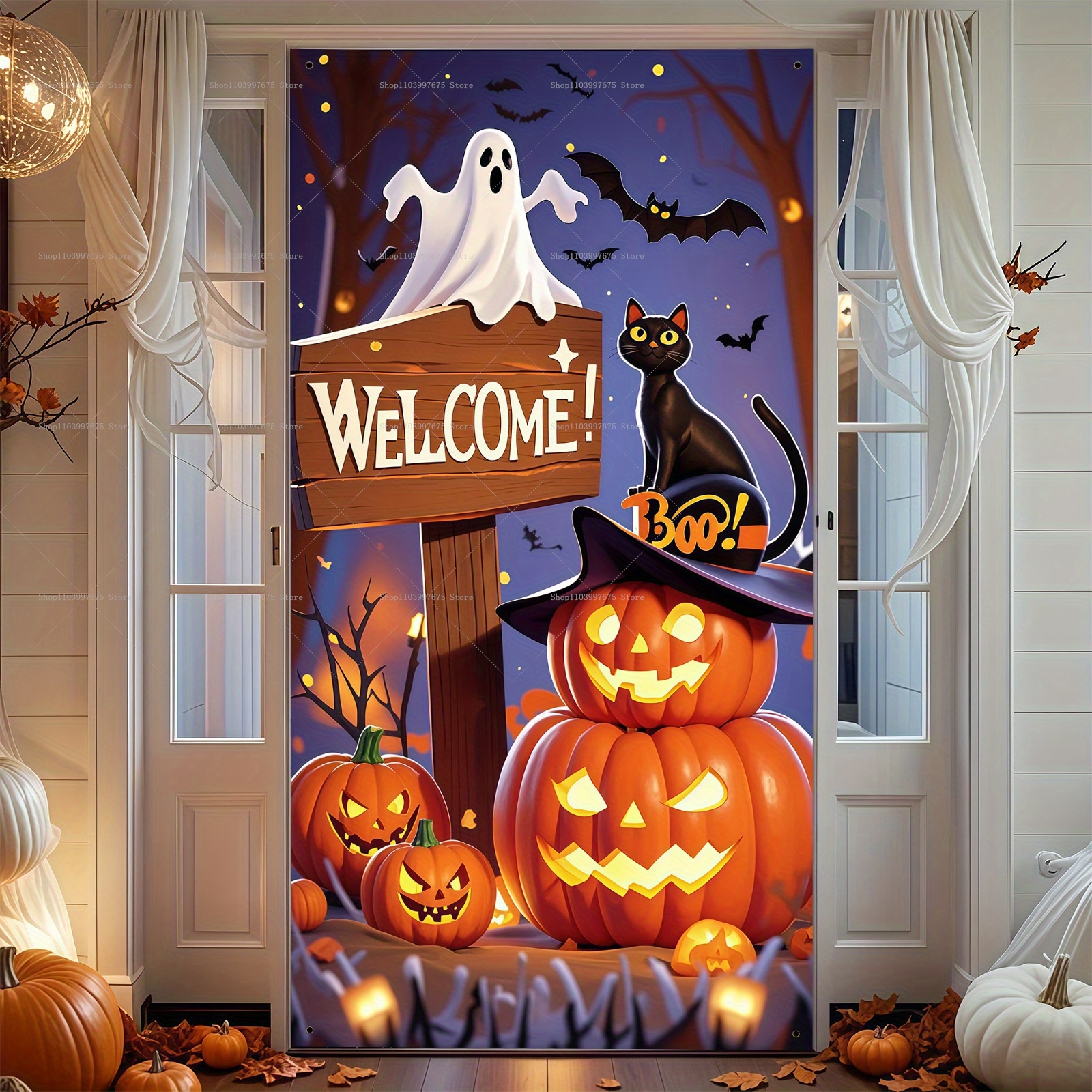 Happy Halloween Door Banner Ev - Spider Plant Hanging incelemesi ve fiyatı