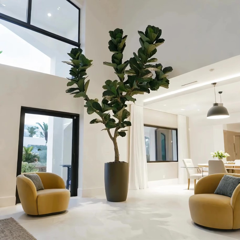 Artificial Plants Indoor Potte - Ficus Lyrata Tree incelemesi ve fiyatı