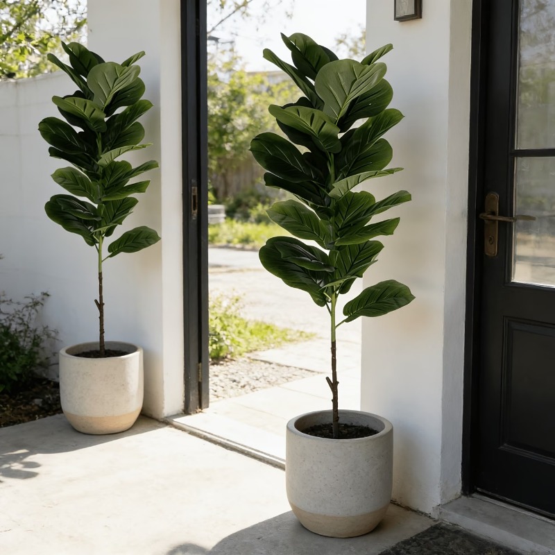 1Pc 100cm Artificial Ficus Lyr - Ficus Lyrata Tree incelemesi ve fiyatı