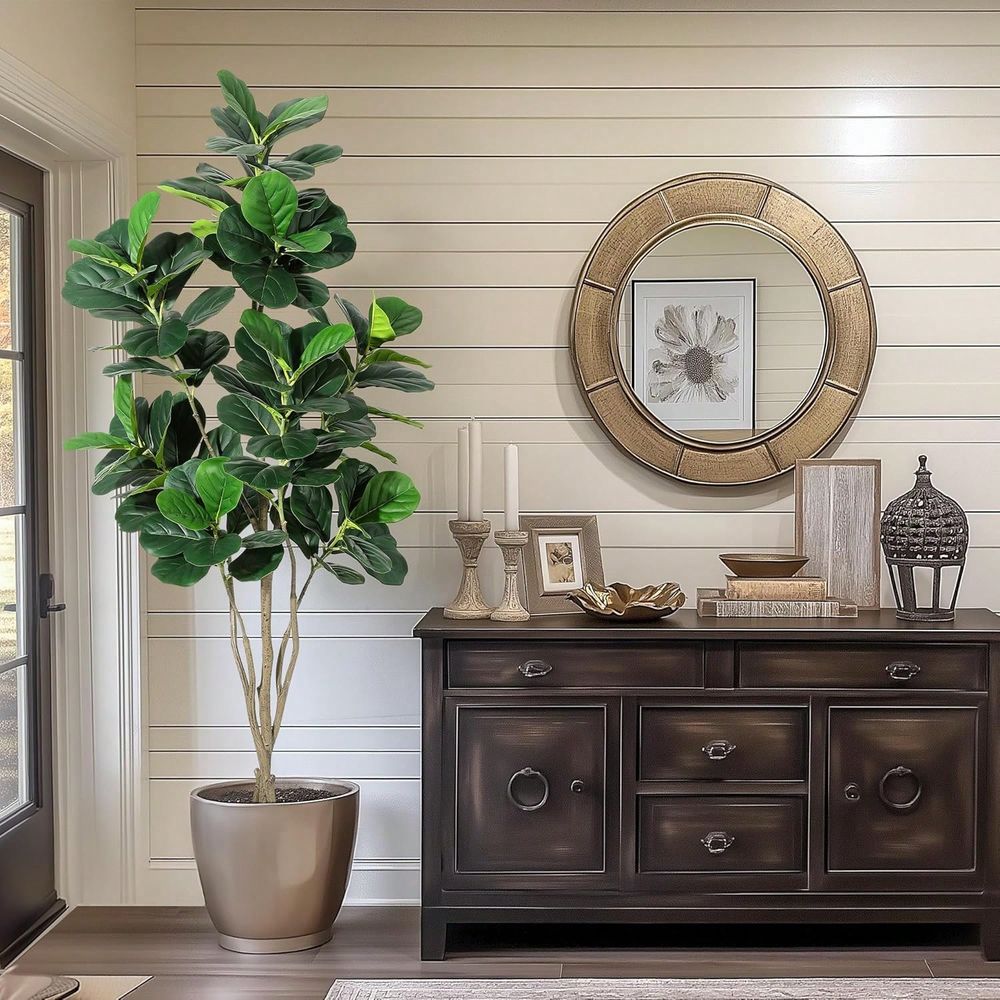 6FT Tall Artificial Fiddle Lea - Ficus Lyrata Tree incelemesi ve fiyatı