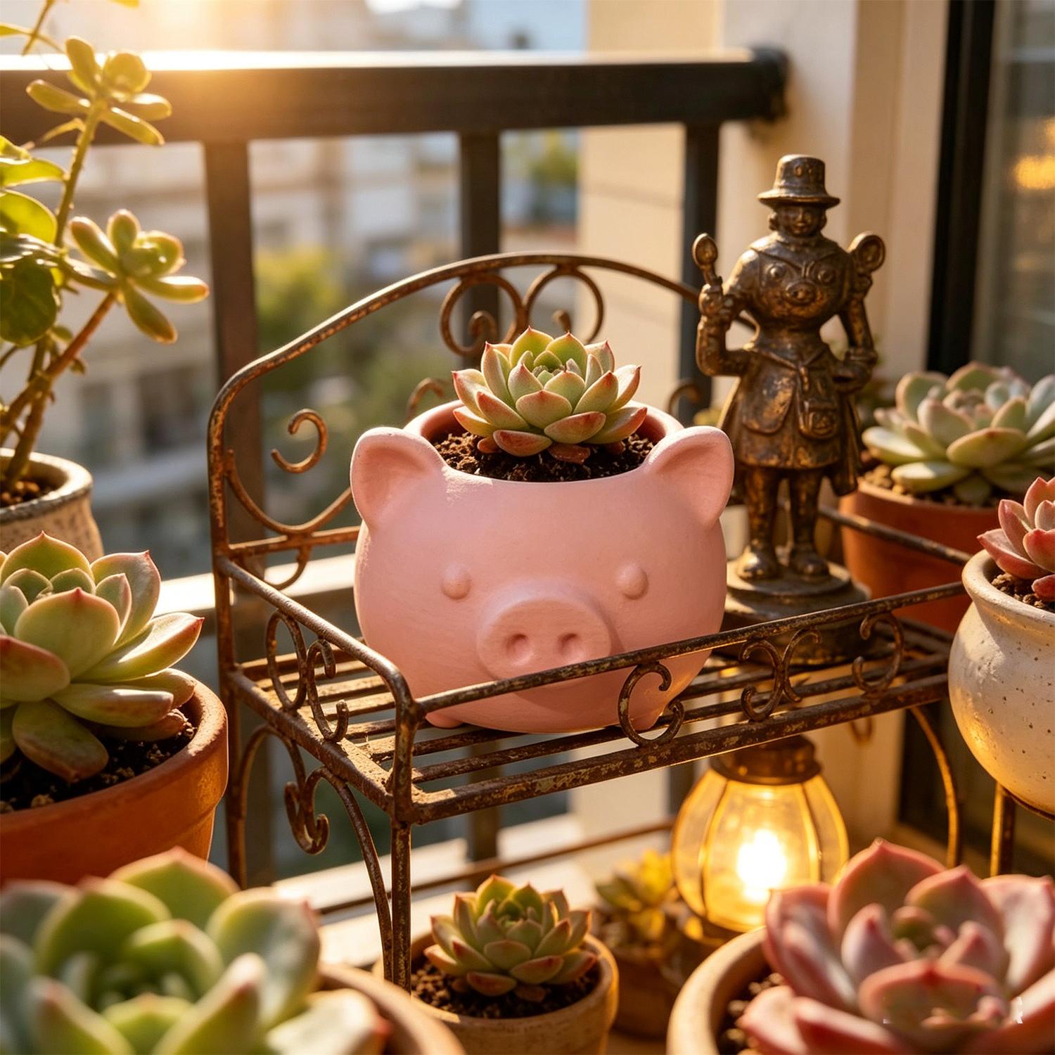 10/1pcs 3D Printed Creative Pi - Echeveria Succulent incelemesi ve fiyatı