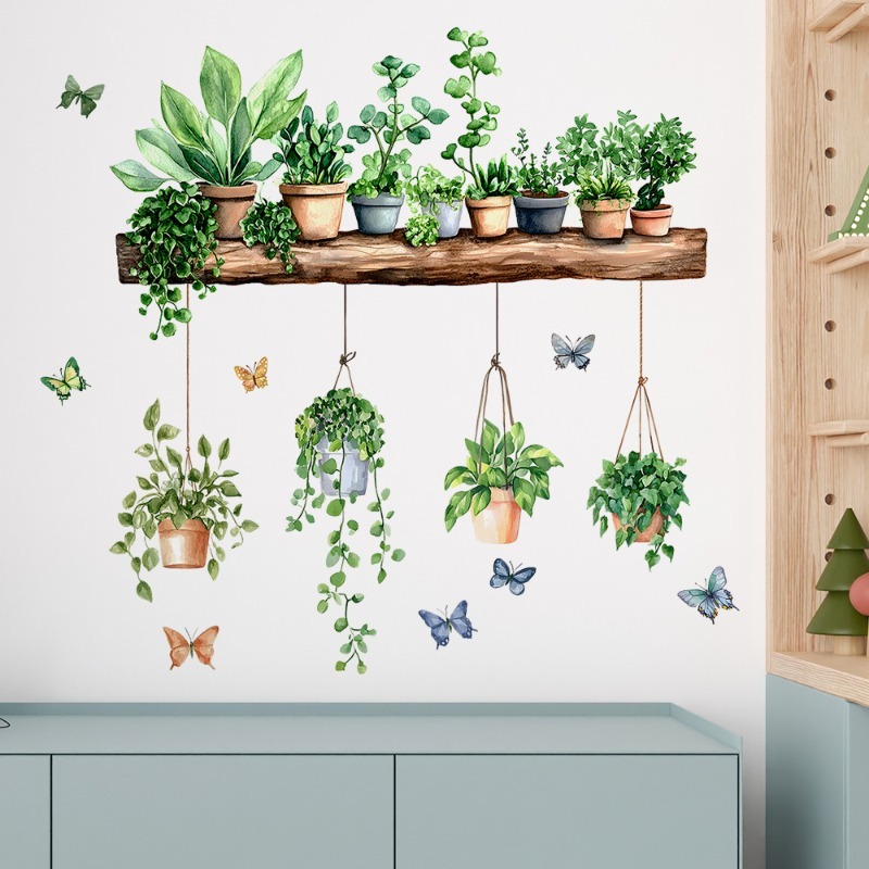 3D Potted Green Plant Shelf Wa - Echeveria Succulent incelemesi ve fiyatı