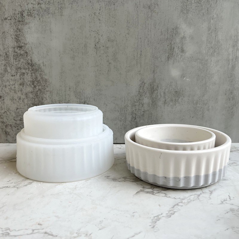 Stripe Flowerpot Silicone Mold - Echeveria Succulent incelemesi ve fiyatı
