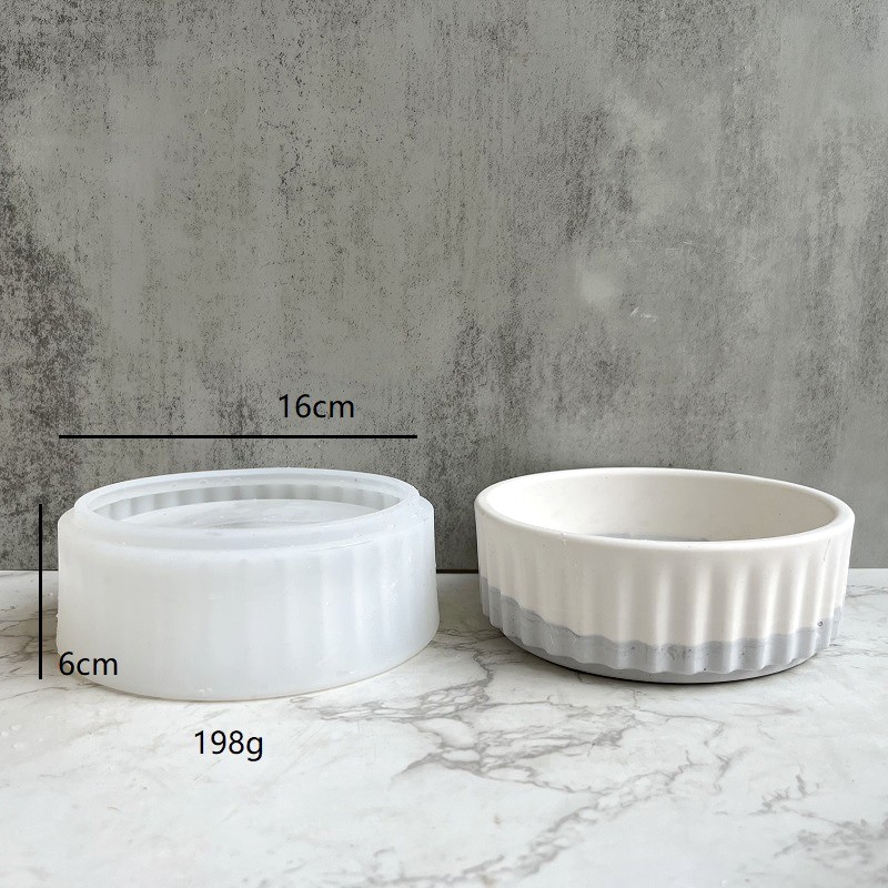 Stripe Flowerpot Silicone Mold - Echeveria Succulent incelemesi ve fiyatı
