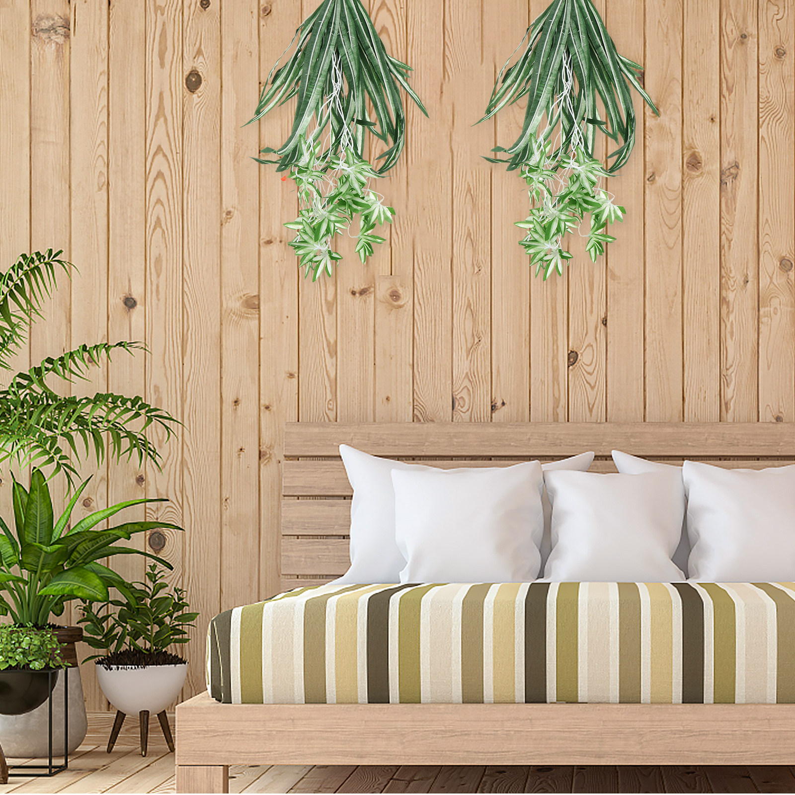 1Pcs Realistic Artificial Chlo - Spider Plant Hanging incelemesi ve fiyatı