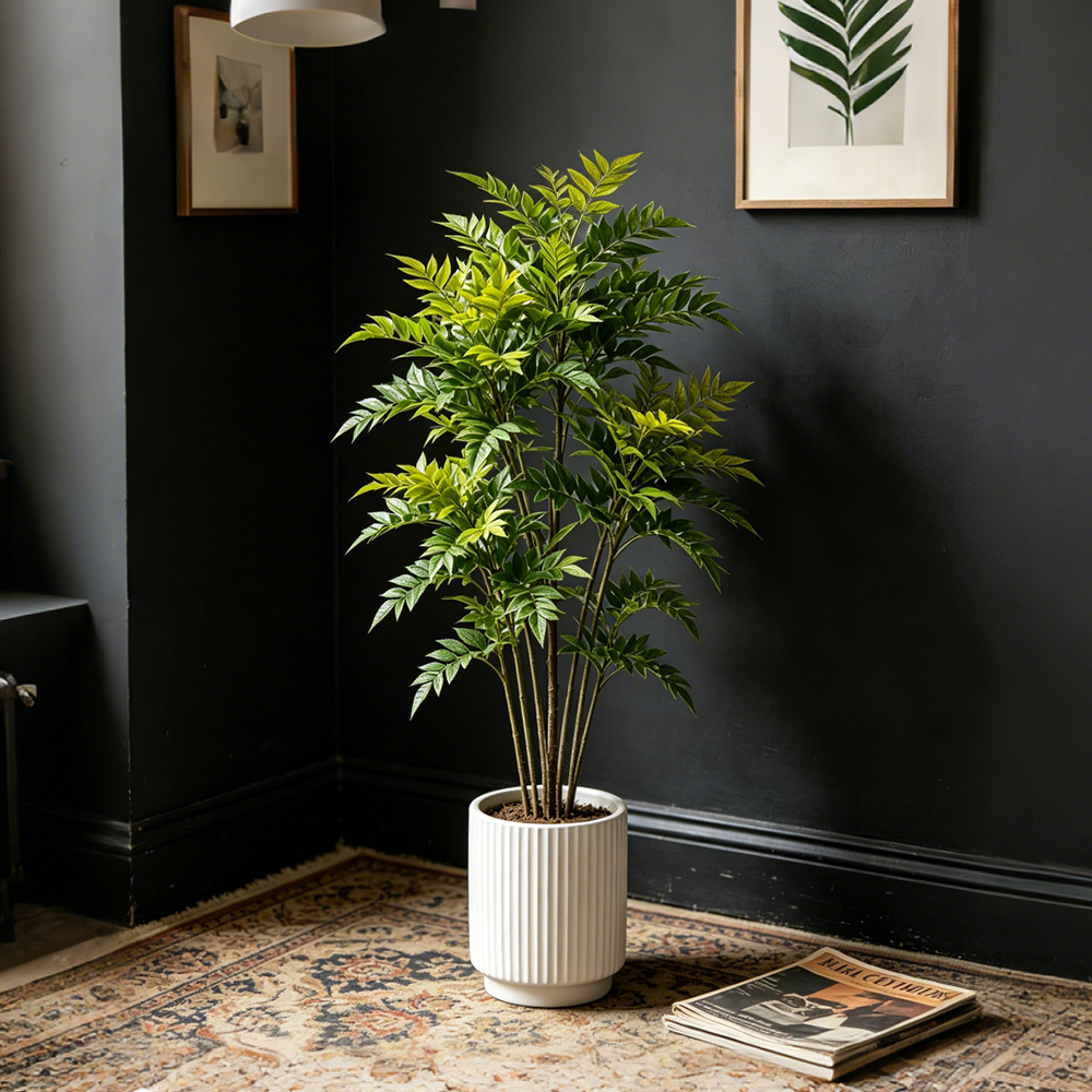 73-135cm Artificial Nandina Pl - Ficus Lyrata Tree incelemesi ve fiyatı