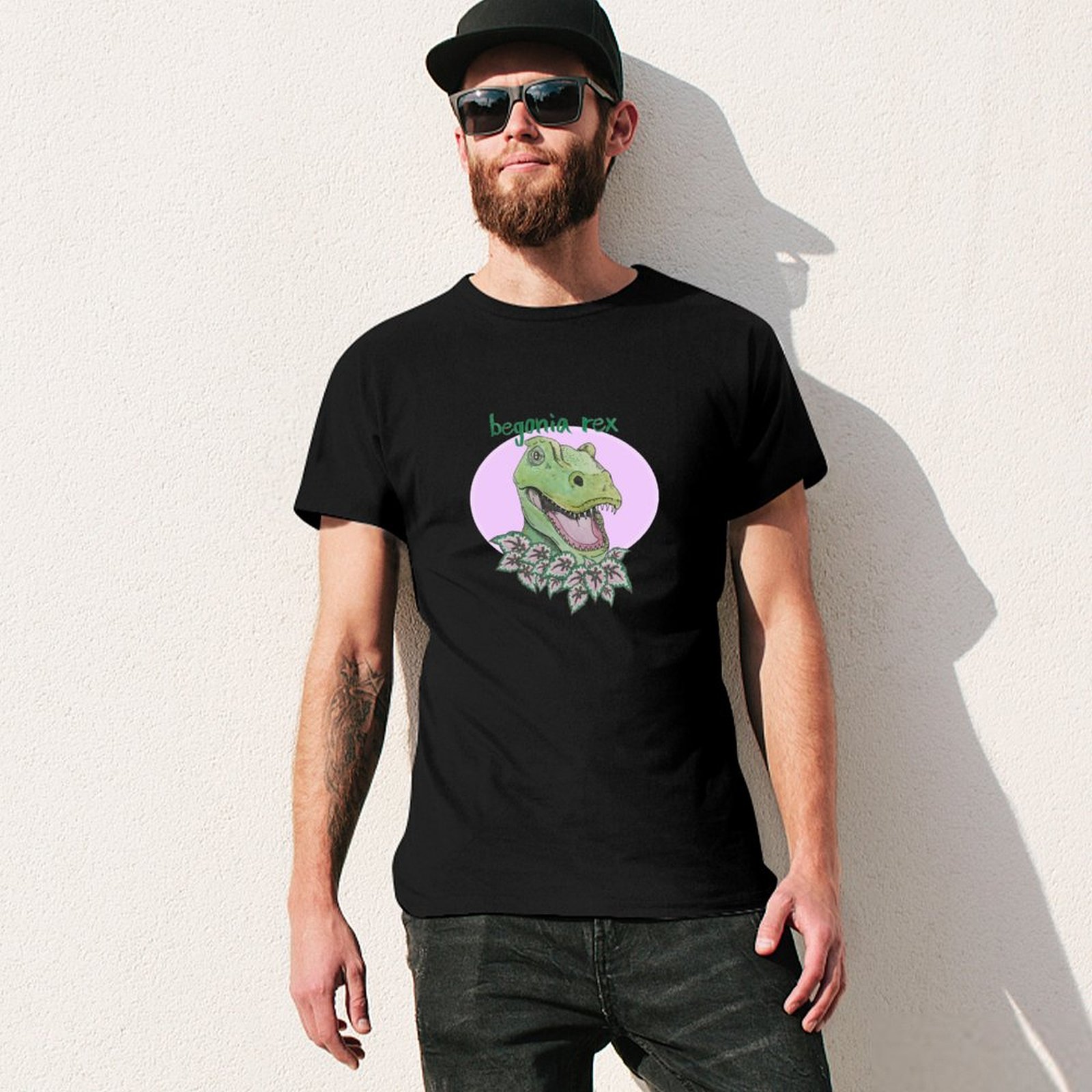T rex begonia (pink) T-Shirt S - Begonia Rex incelemesi ve fiyatı