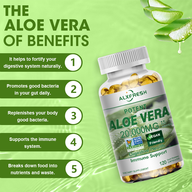 Aloe Vera Capsules Improve Dig - Aloe Vera Pot incelemesi ve fiyatı